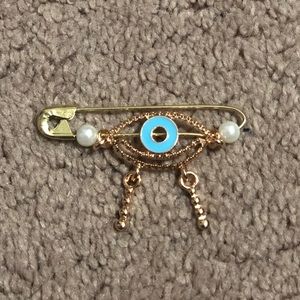 Evil eye bag pin